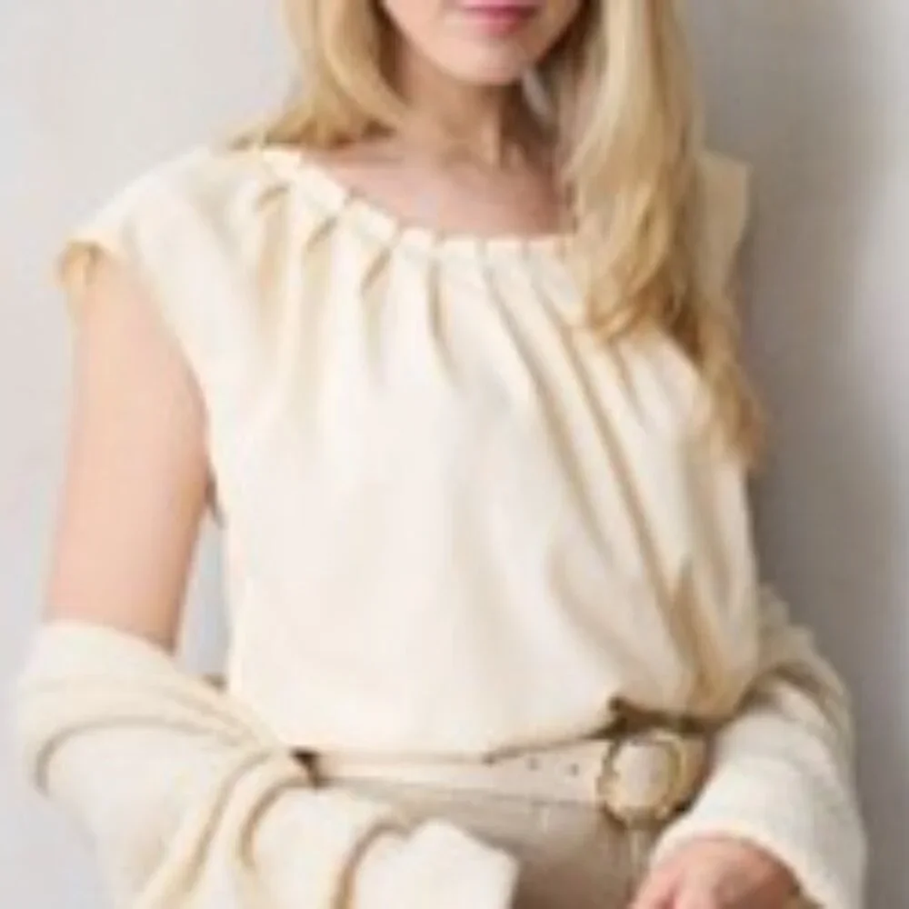 NWT Women's LC Lauren Conrad Pleated Scoopneck Top - Picture 3 of 7